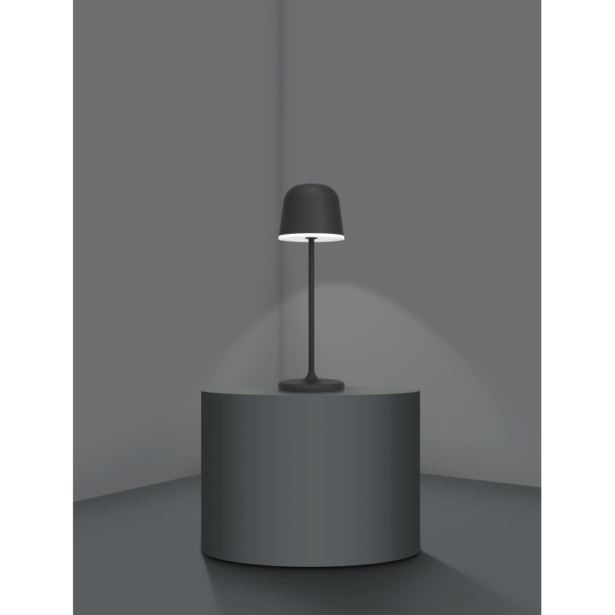 Eglo - LED Prigušiva vanjska punjiva lampa LED/2,2W/5V 1800 mAh crno IP54