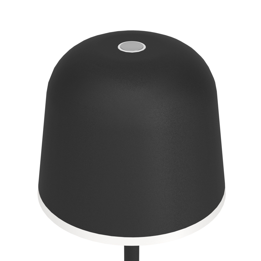 Eglo - LED Prigušiva vanjska punjiva lampa LED/2,2W/5V 1800 mAh crno IP54