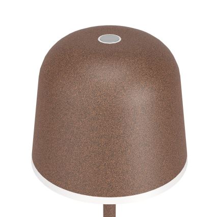 Eglo - LED Prigušiva vanjska punjiva lampa LED/2,2W/5V 1800mAh braon IP54