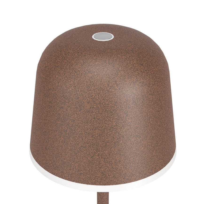 Eglo - LED Prigušiva vanjska punjiva lampa LED/2,2W/5V 1800mAh braon IP54