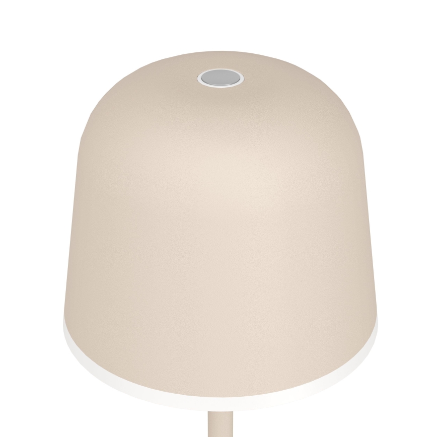 Eglo - LED Prigušiva vanjska punjiva lampa LED/2,2W/5V 1800mAh bež IP54