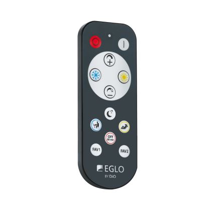 Eglo - LED prigušiva zidna svetiljka LED/15,5W/230V + daljinski upravljač