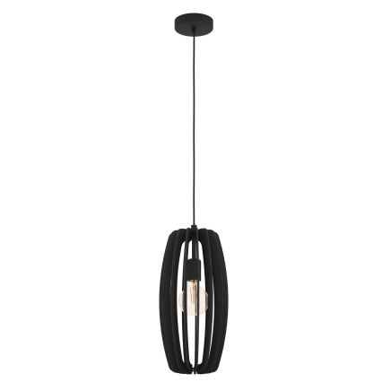Eglo - Luster na sajli 1xE27/40W/230V crno