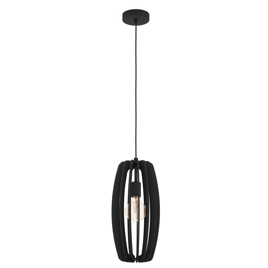 Eglo - Luster na sajli 1xE27/40W/230V crno