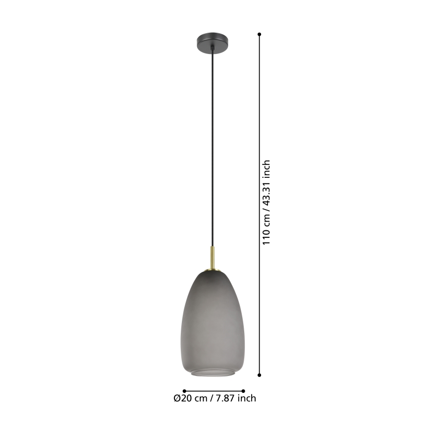 Eglo - Luster na sajli 1xE27/40W/230V