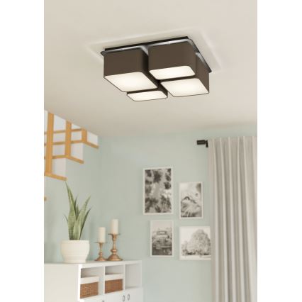 Eglo - Stropna svetiljka 4xE27/28W/230V