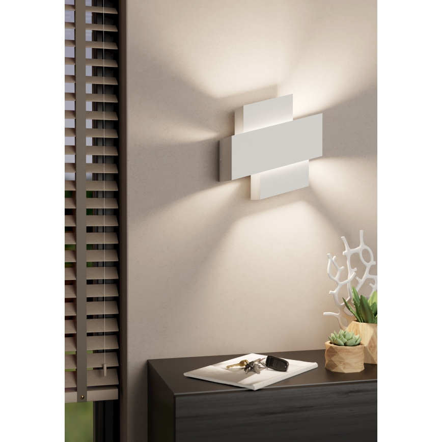 Eglo - Zidna lampa 1xE27/40W/230V bela