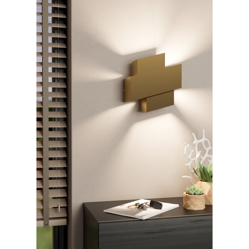 Eglo - Zidna lampa 1xE27/40W/230V zlatna