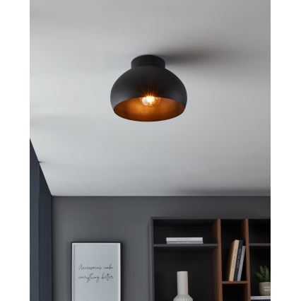 Eglo - Plafonjera 1xE27/40W/230V crno