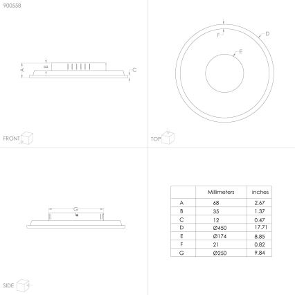 Eglo - LED Plafonjera LED/27W/230V
