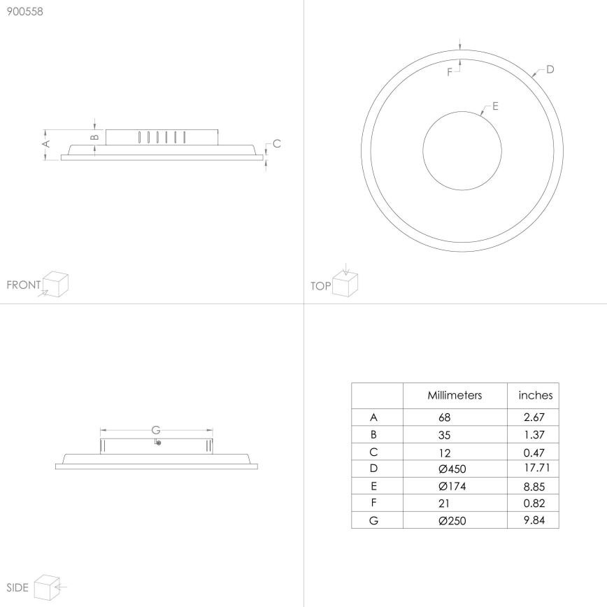 Eglo - LED Plafonjera LED/27W/230V