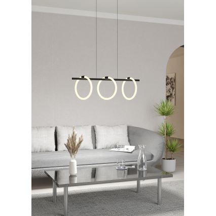 Eglo - LED luster na sajli 3xLED/9W/230V