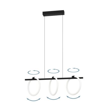 Eglo - LED luster na sajli 3xLED/9W/230V
