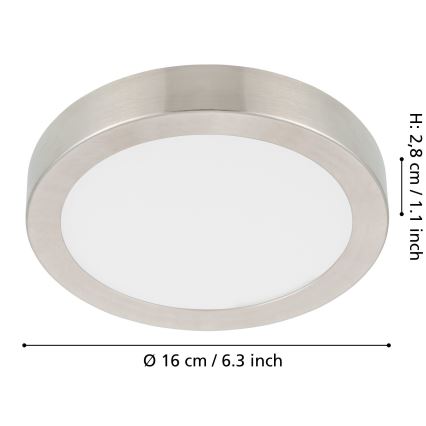 Eglo - LED Prigušiva plafonjera LED/11W/230V krom