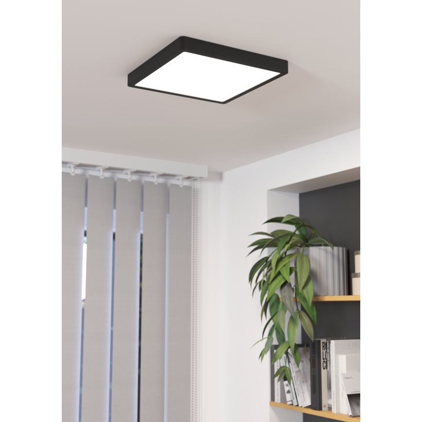 Eglo - LED Prigušiva plafonjera LED/20,5W/230V crno