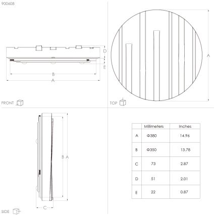 Eglo - LED Plafonjera LED/19,5W/230V pr. 38 cm