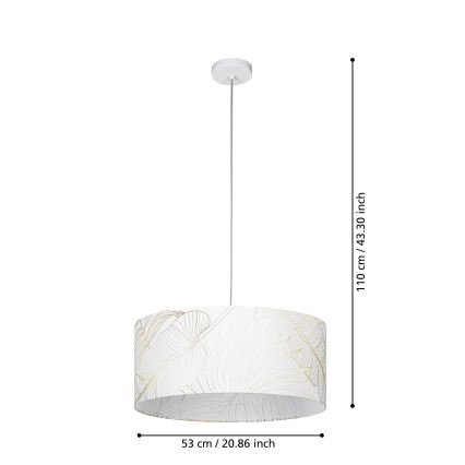 Eglo - Luster na sajli 1xE27/40W/230V