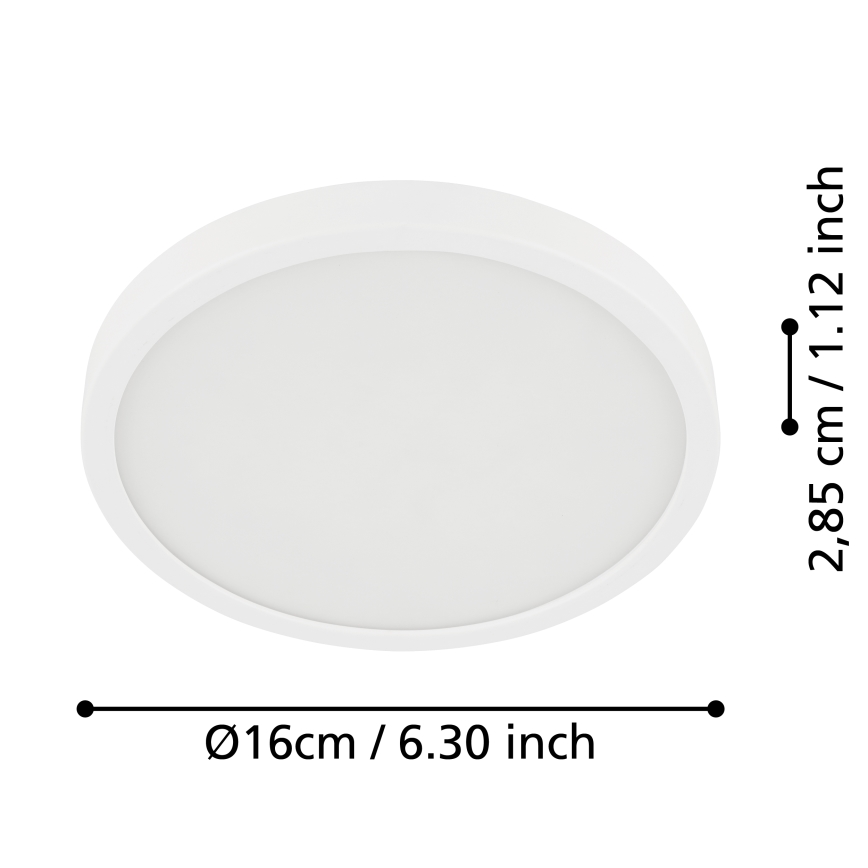 Eglo - LED Plafonjera za kupatilo LED/11W/230V IP44 bela