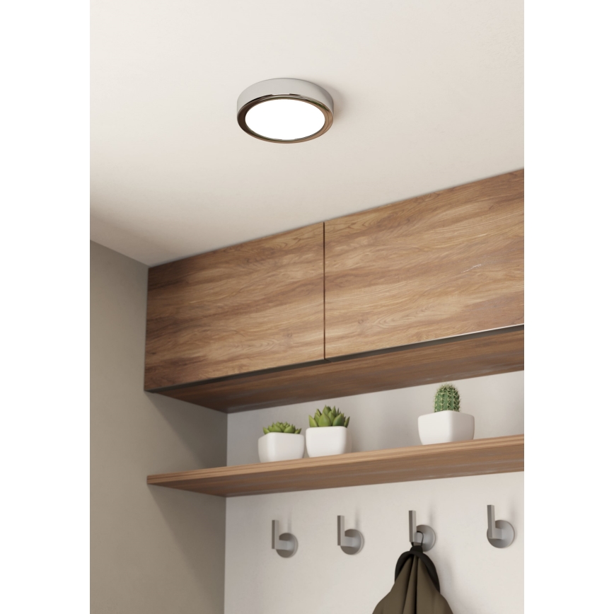 Eglo - LED Plafonjera za kupatilo LED/11W/230V IP44 krom