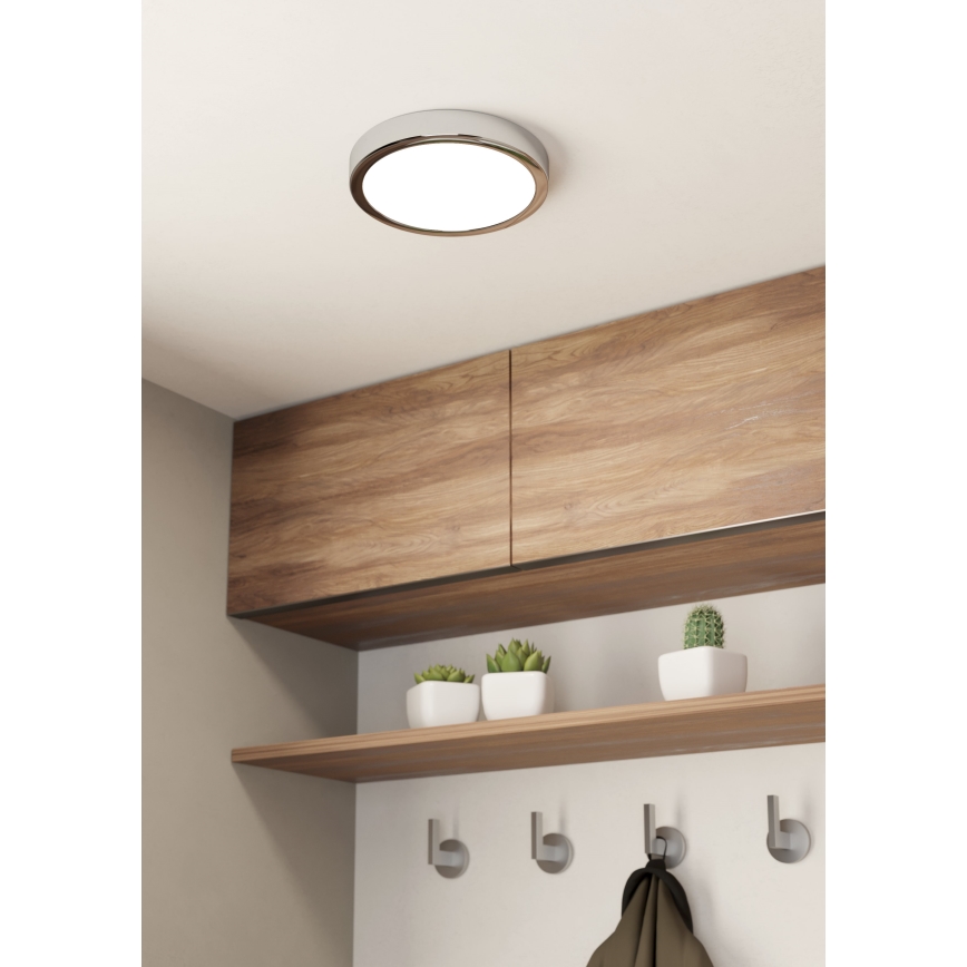 Eglo - LED Plafonjera za kupatilo LED/17W/230V IP44 krom