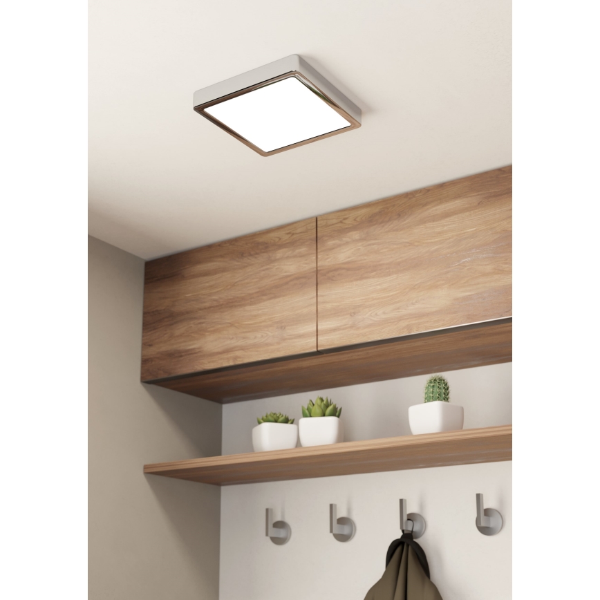Eglo - LED Plafonjera za kupatilo LED/17W/230V IP44 krom