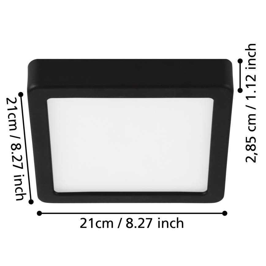 Eglo - LED Plafonjera za kupatilo LED/17W/230V IP44 krom