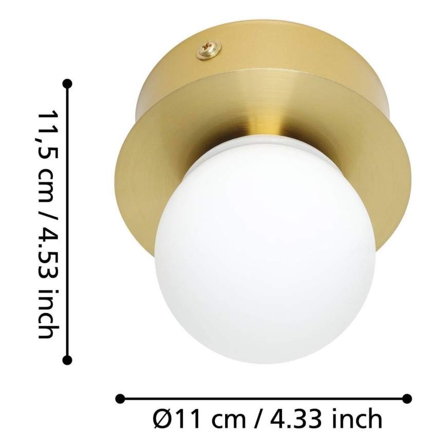 Eglo - LED Plafonjera za kupatilo LED/3,3W/230V IP44 zlatna