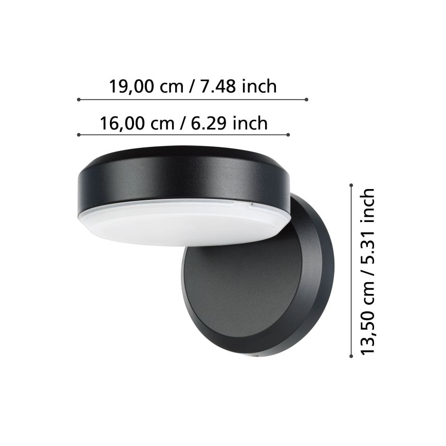 Eglo - LED Spoljna zidna lampa LED/10,8/230V IP54
