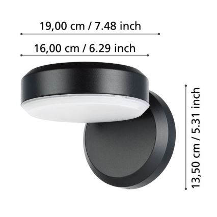 Eglo - LED spoljašnje zidno svetlo LED/10,8/230V IP54