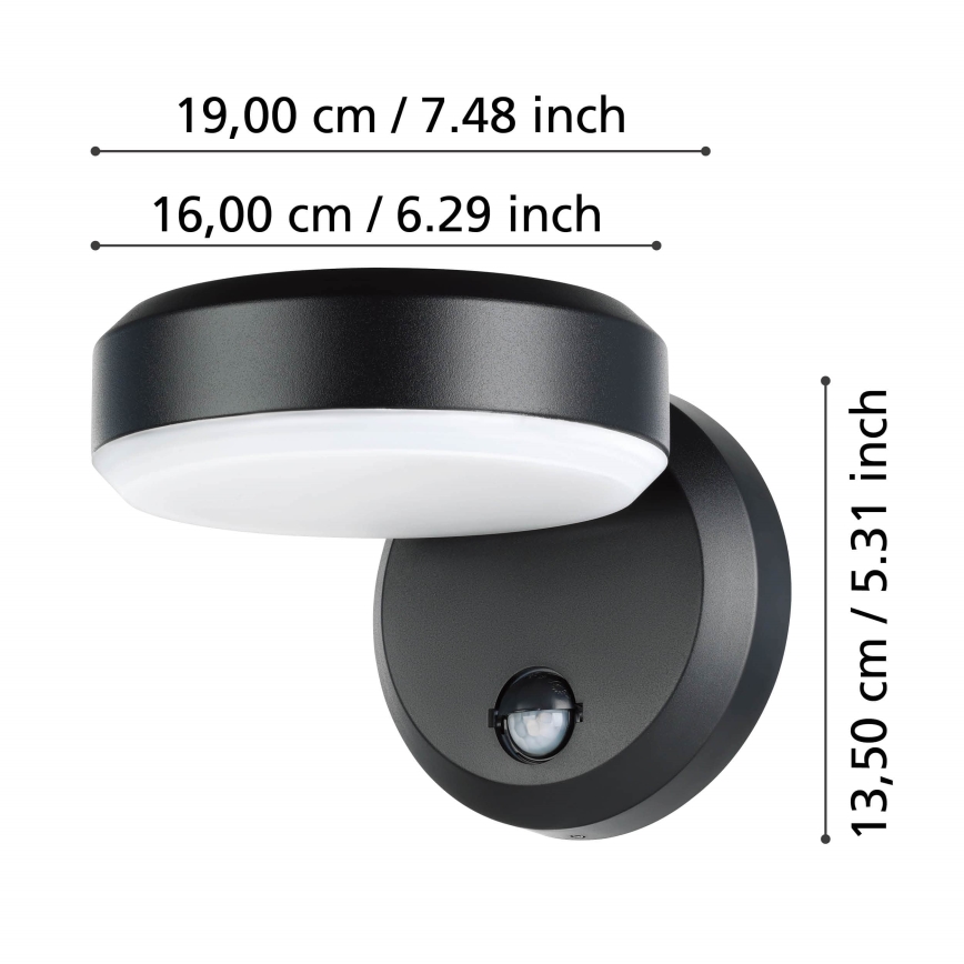 Eglo - LED Zidno spoljašnje osvetljenje sa senzorom LED/10,8/230V IP44