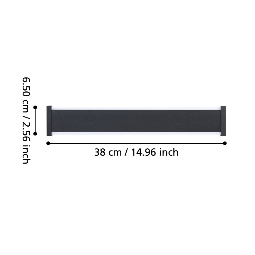 Eglo - LED Spoljna zidna lampa 2xLED/3,7W/230V 3000K IP55