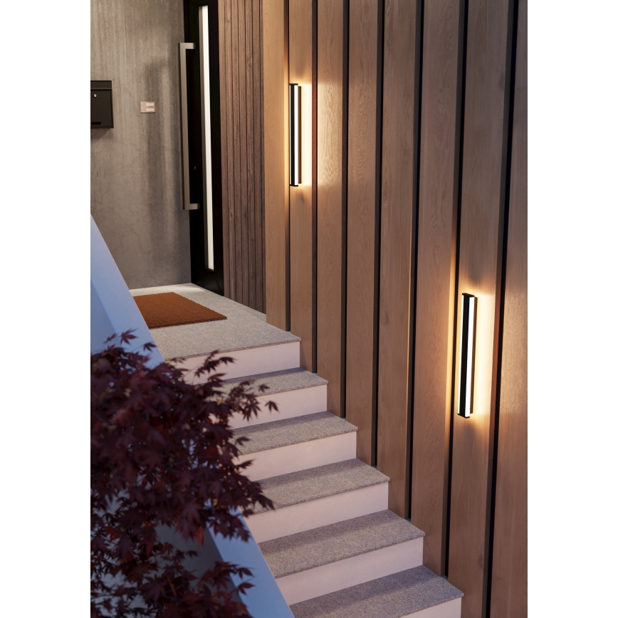 Eglo - LED Spoljna zidna lampa 2xLED/7W/230V 3000K IP55 crno