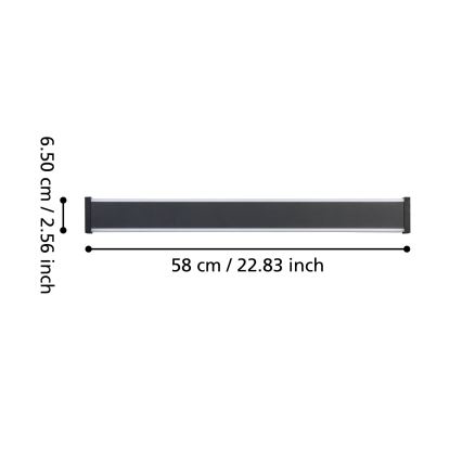 Eglo - LED Spoljna zidna lampa 2xLED/7W/230V 3000K IP55 crno