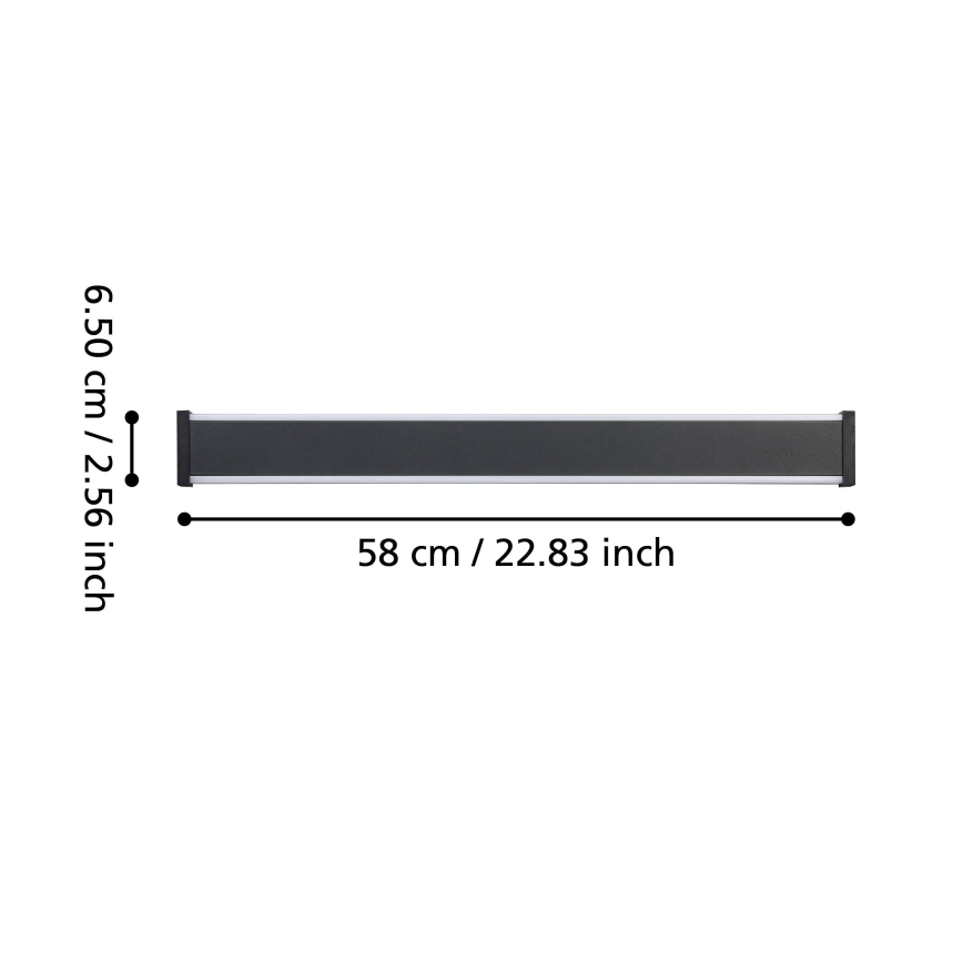 Eglo - LED Spoljna zidna lampa 2xLED/7W/230V 3000K IP55 crno