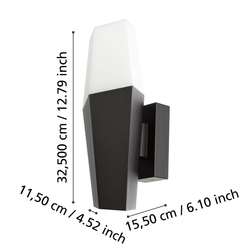 Eglo - Spoljašnja zidna lampa 1xE27/25W/230V IP44