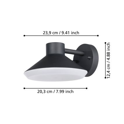 Eglo - LED Spoljna zidna lampa 1xGU10/4,6W/230V IP44