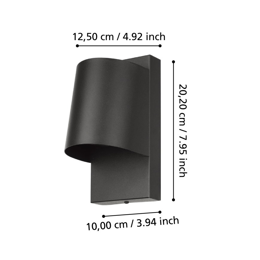 Eglo - LED Spoljna zidna lampa 1xGU10/4,6W/230V IP54
