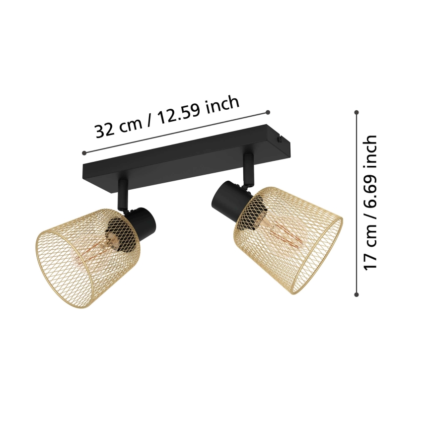 Eglo - Reflektorska lampa 2xE27/40W/230V