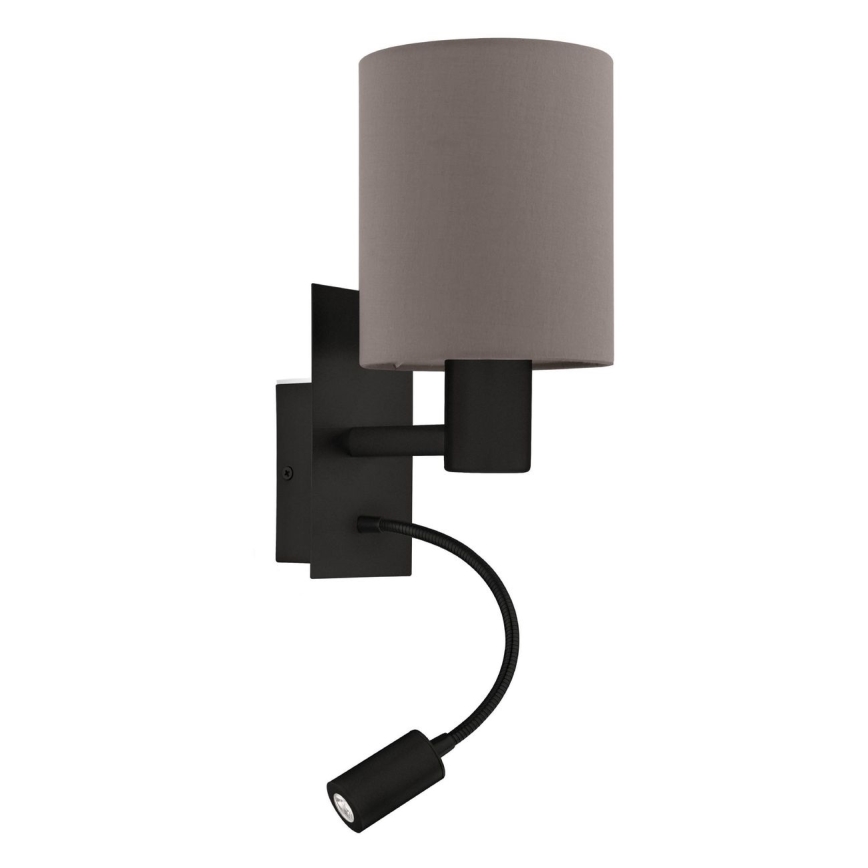 Eglo - LED Zidna lampa 1xE27/40W/230V + LED/3,8W braon