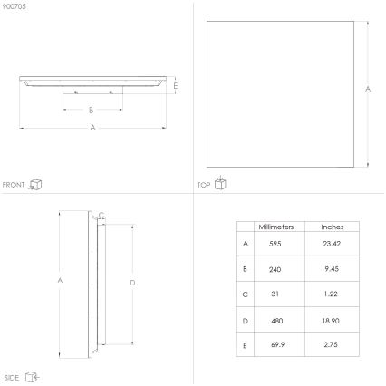 Eglo - LED Plafonjera LED/32W/230V