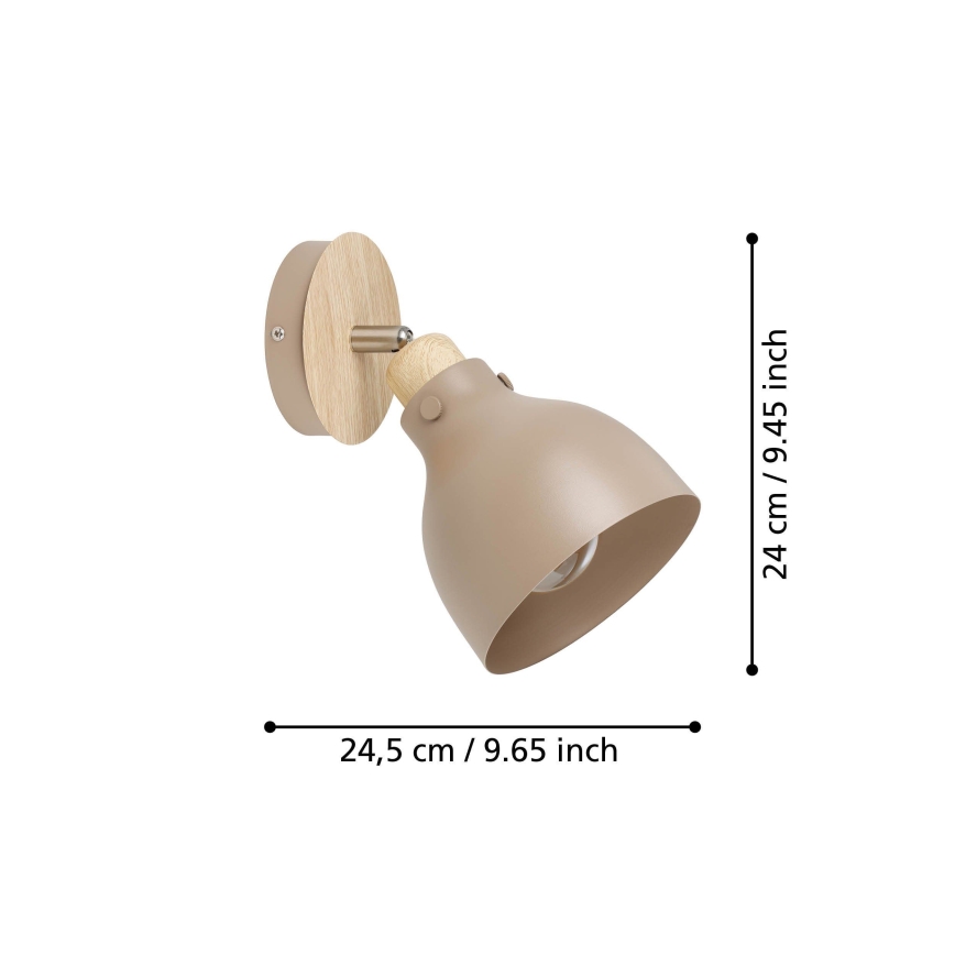 Eglo - Zidna reflektorska lampa 1xE27/28W/230V