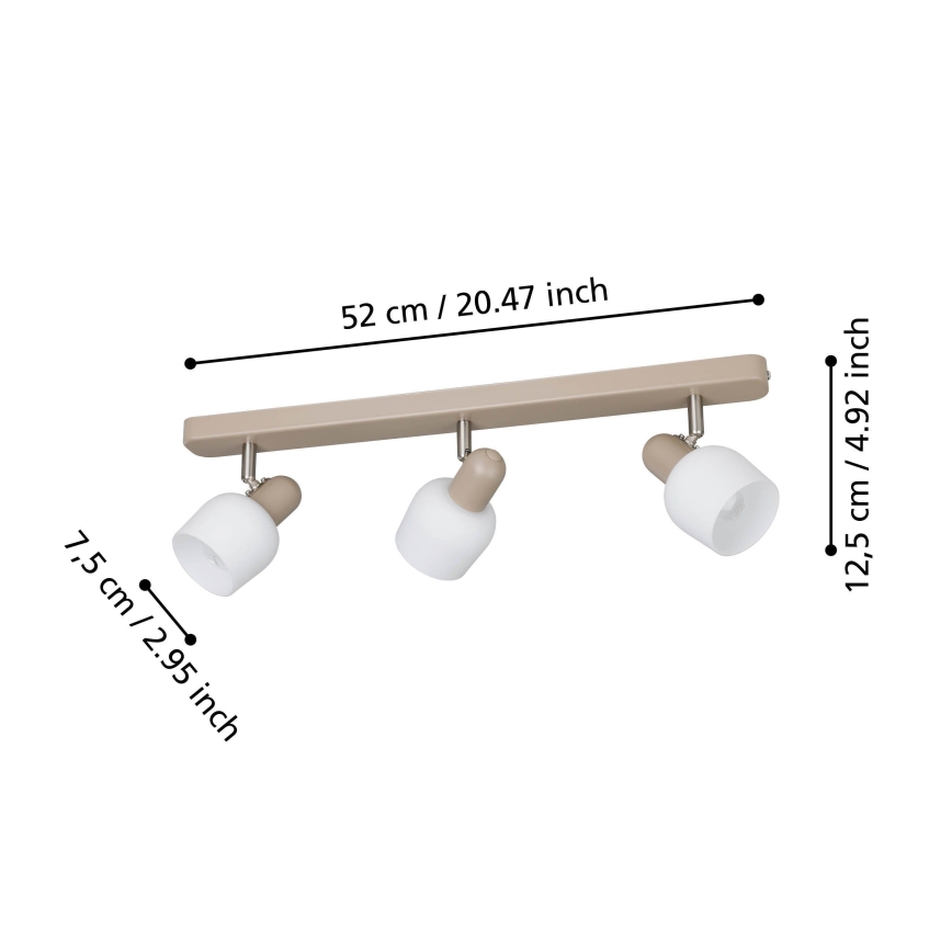 Eglo - Reflektorska lampa 3xE14/18W/230V