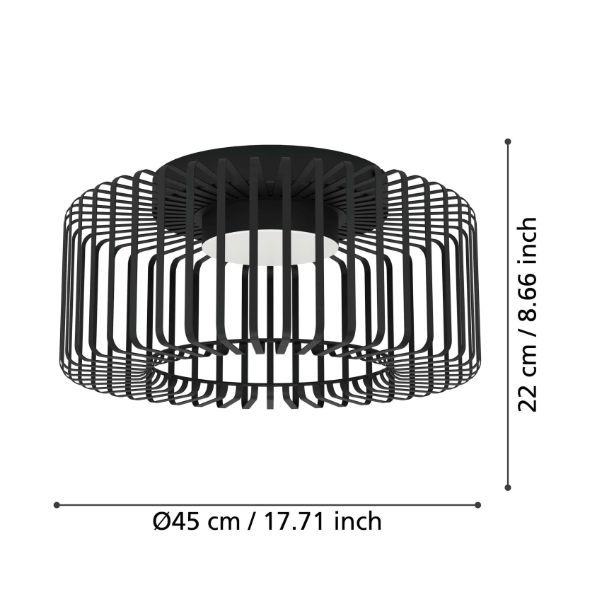 Eglo - LED RGBW Prigušiva plafonjera LED/22W/230V 2700-6500K