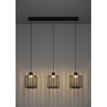 Eglo - LED RGBW Prigušivi luster na sajli 3xLED/3,7W/230V 2700-6500K