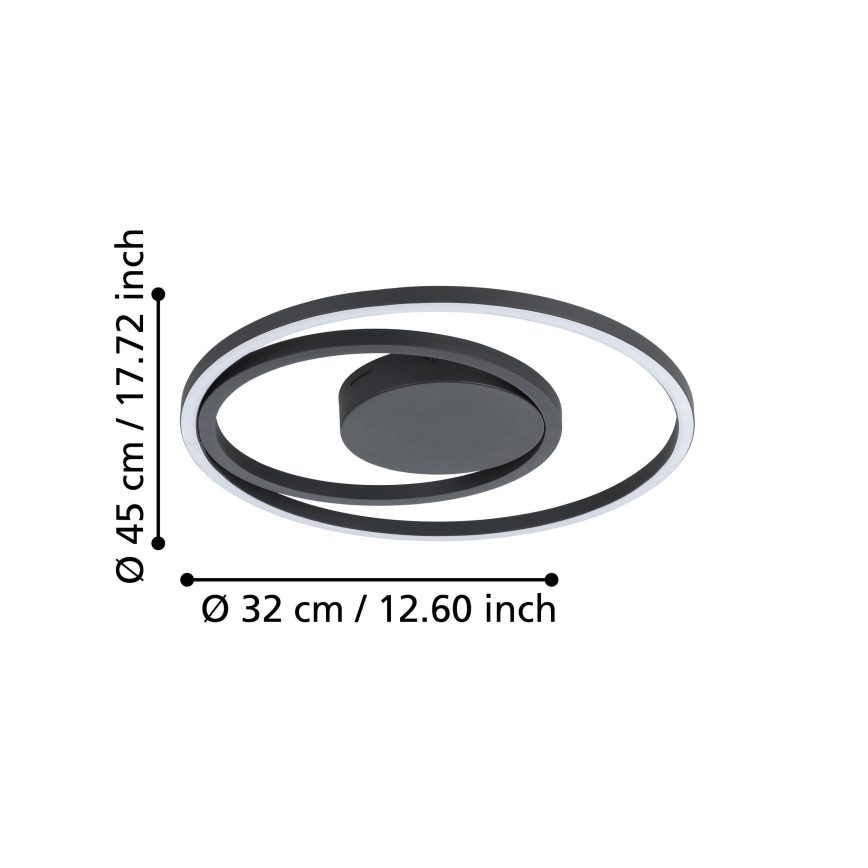 Eglo - LED RGBW Prigušiva plafonjera LED/21,5W/230V