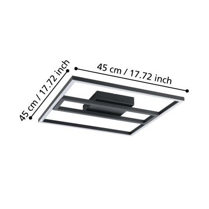 Eglo - LED RGBW Prigušiva plafonjera LED/21W/230V
