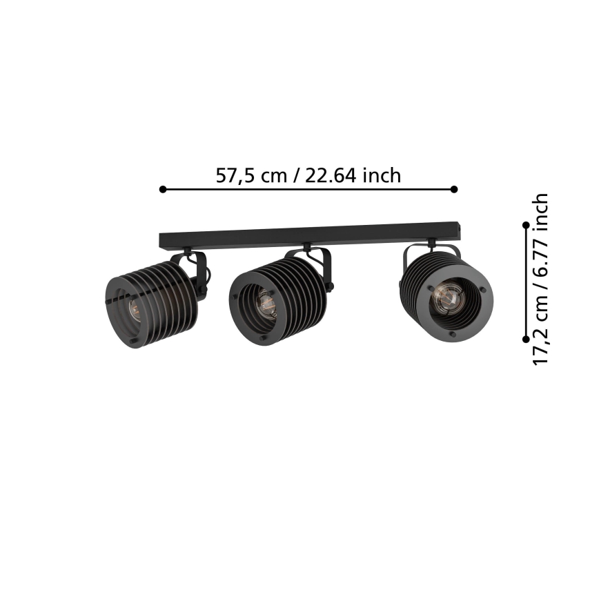 Eglo - Reflektorska lampa 3xE27/40W/230V