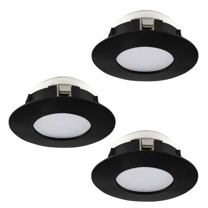 Eglo - Set 3x LED Ugradbena lampa za kupatilo PINEDA LED/4,9W/230V IP44