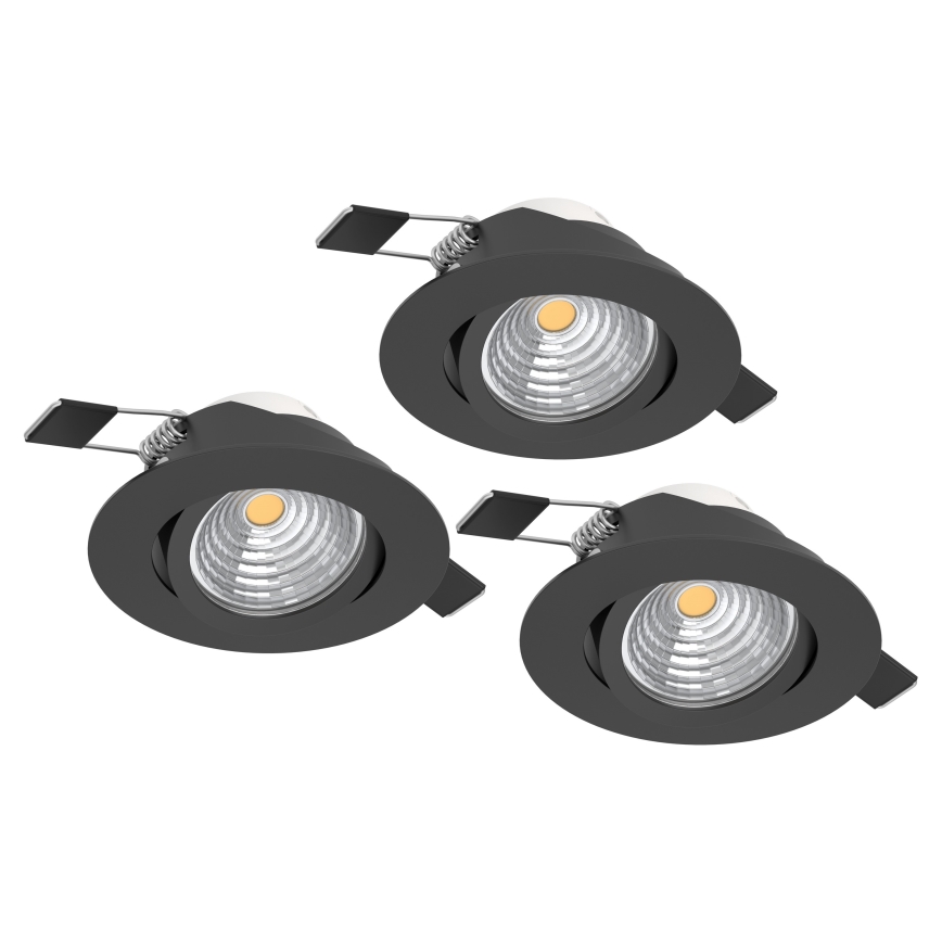 Eglo - Set 3x LED Prigušivo ugradbeno svetlo SALICETO LED/6W/230V