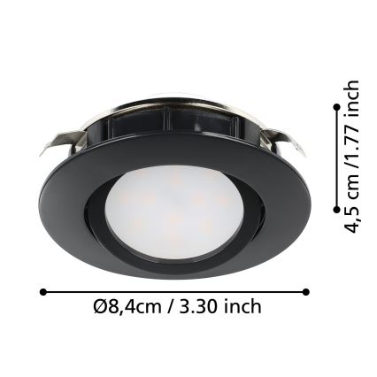Eglo - LED Prigušivo ugradbeno svetlo LED/5,5W/230V